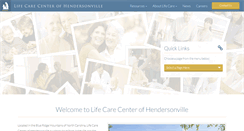 Desktop Screenshot of lifecarecenterofhendersonville.com